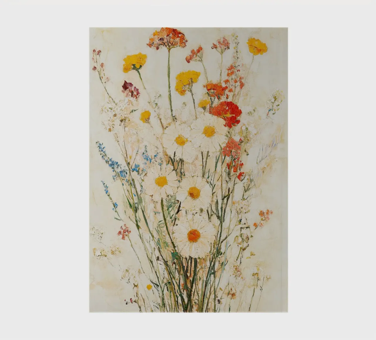 Bloemen Vintage Impressionisme Retro notitieboek van Euphoria Theresa