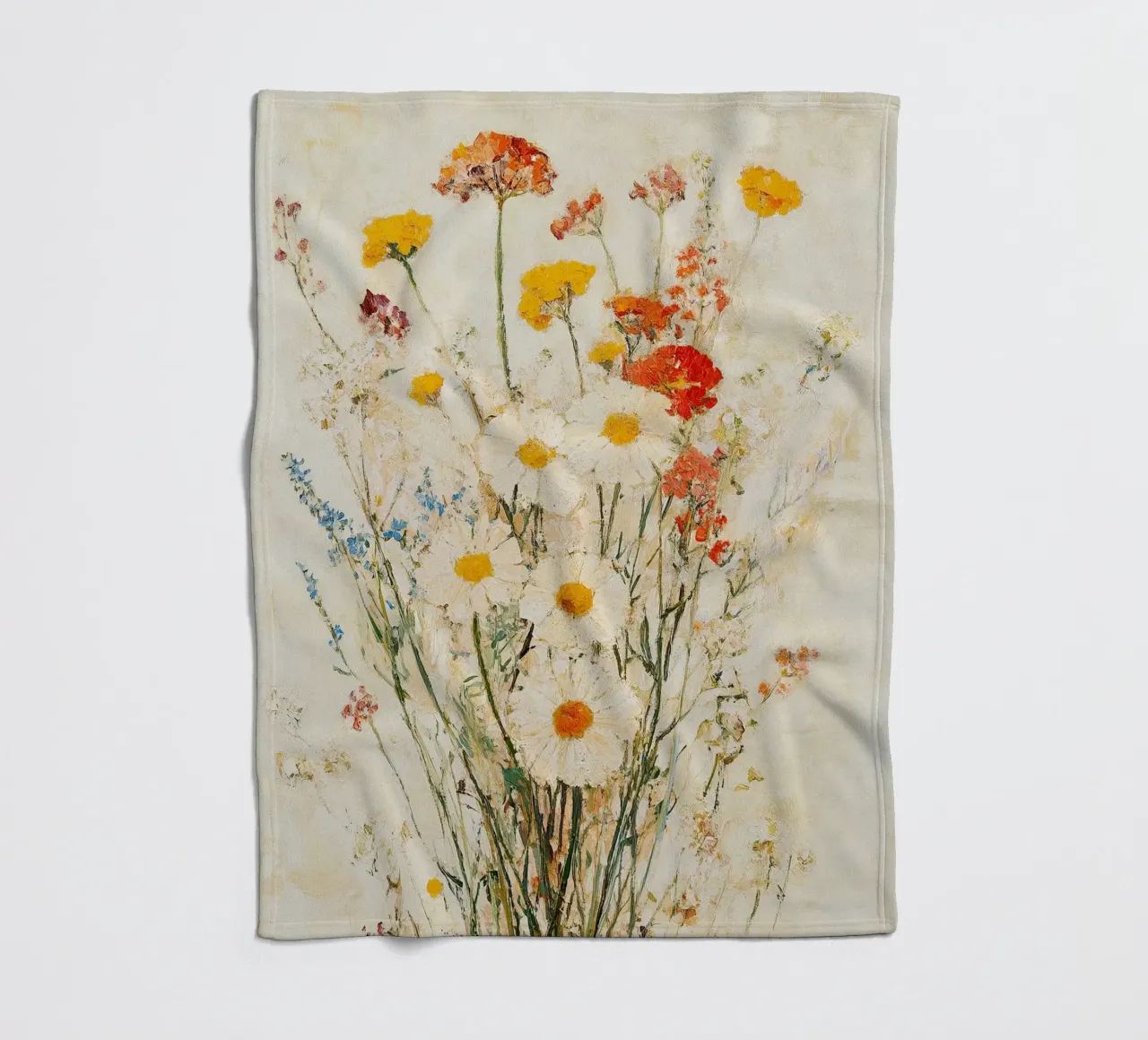Fiori Vintage Impressionismo Retrò coperta in pile da Euphoria Theresa