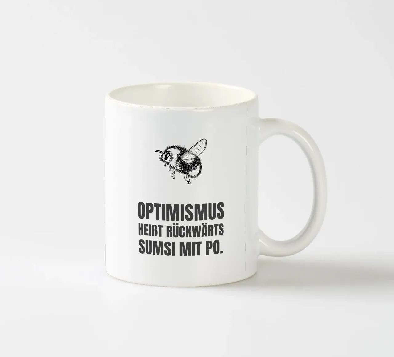 Optimismus tazza in ceramica da BAINAI QUOTES