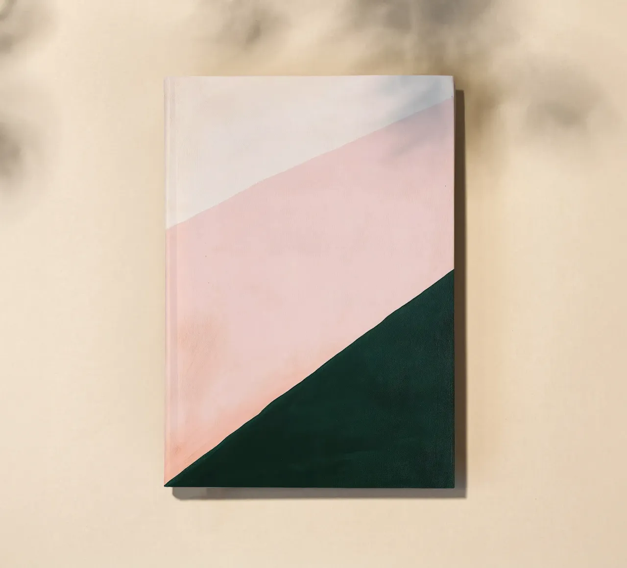 Japandi Minimalist Abstract Lines Geometric Pink notebook by Euphoria Theresa