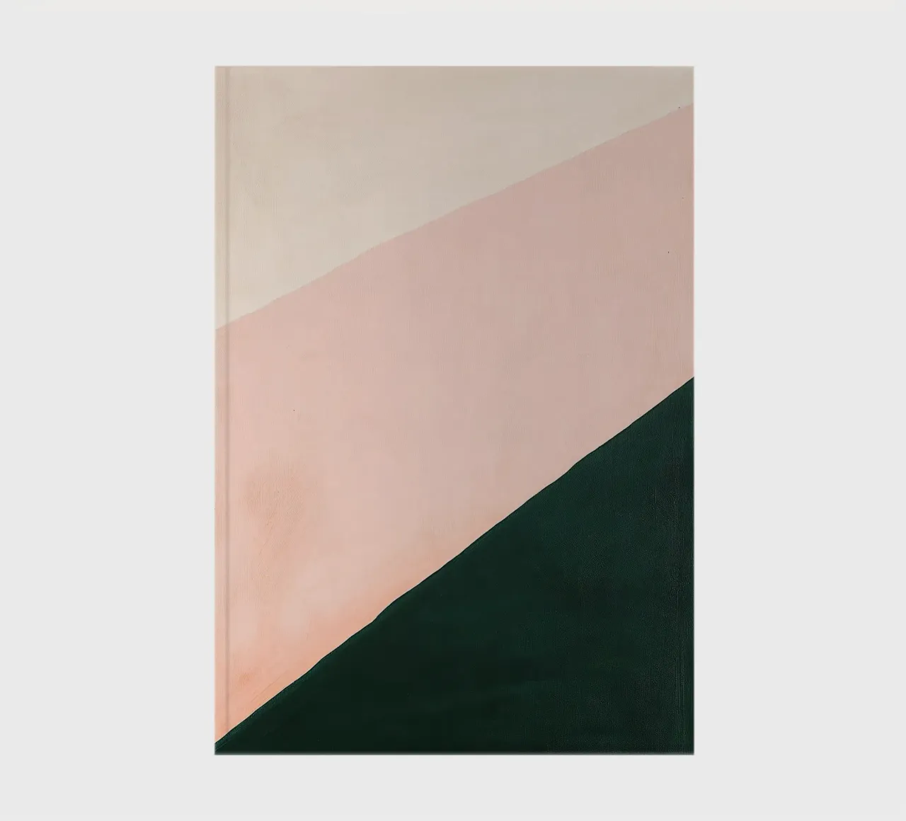 Japandi Minimalist Abstract Lines Geometric Pink notebook by Euphoria Theresa