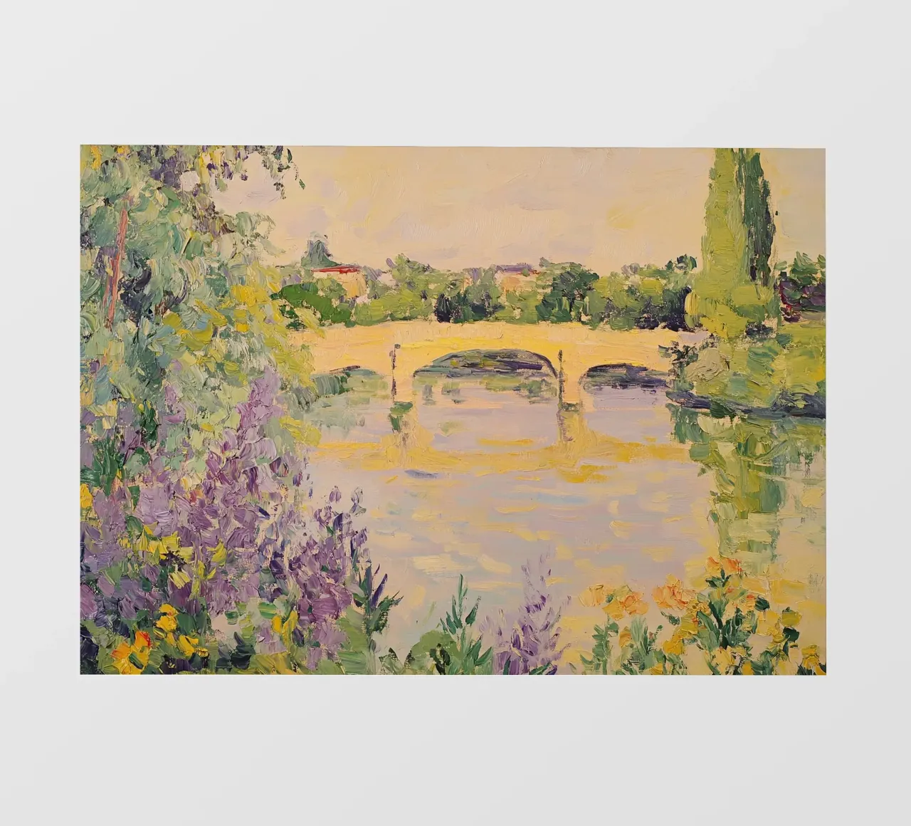 Impressionist Monet inspires pastel landscape photo wallpaper by Euphoria Theresa