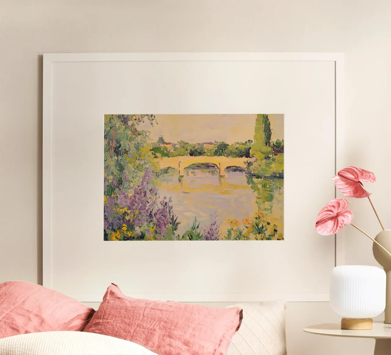 L'impressionista Monet ispira il paesaggio a pastello poster da Euphoria Theresa