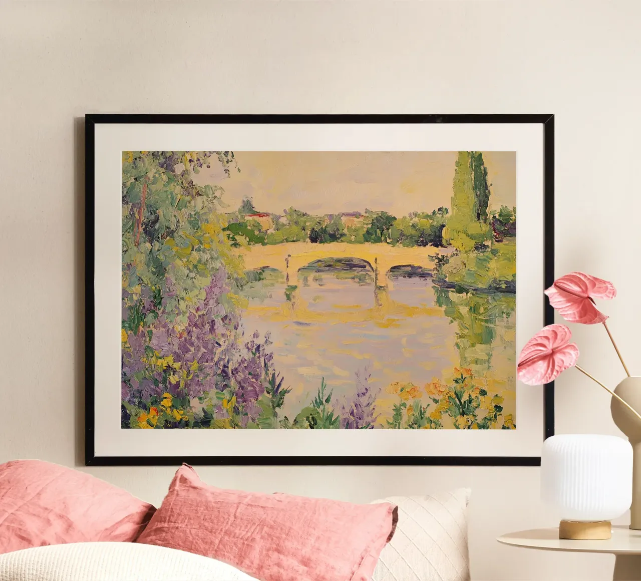 L'impressionista Monet ispira il paesaggio a pastello poster da Euphoria Theresa