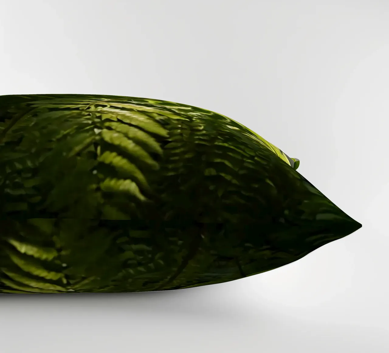 Felci verdi e rigogliose che si crogiolano alla luce del sole in una foresta tranquilla cuscino da DesignDoodle