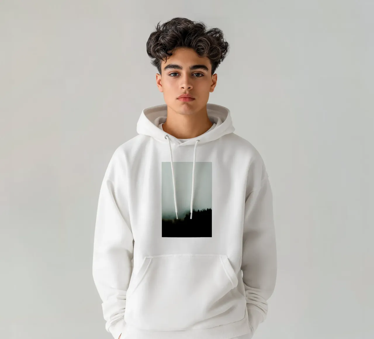 Julia's Forest in the Fog felpa con cappuccio da Babett Schultze