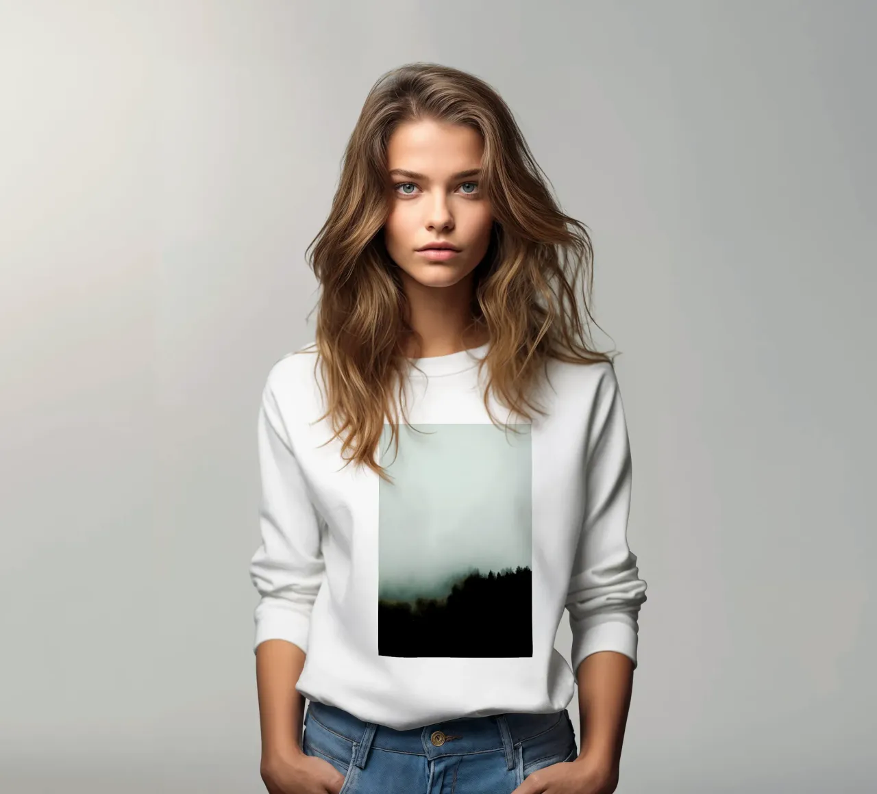 Julia's Forest in the Fog sweatshirt by Babett Schultze