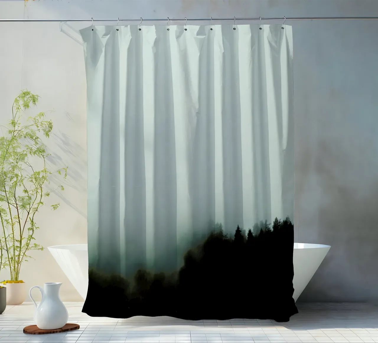 Julia's Forest in the Fog tenda da doccia da Babett Schultze
