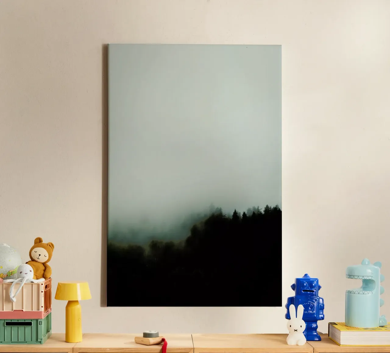 Julia's Forest in the Fog canvas by Babett Schultze