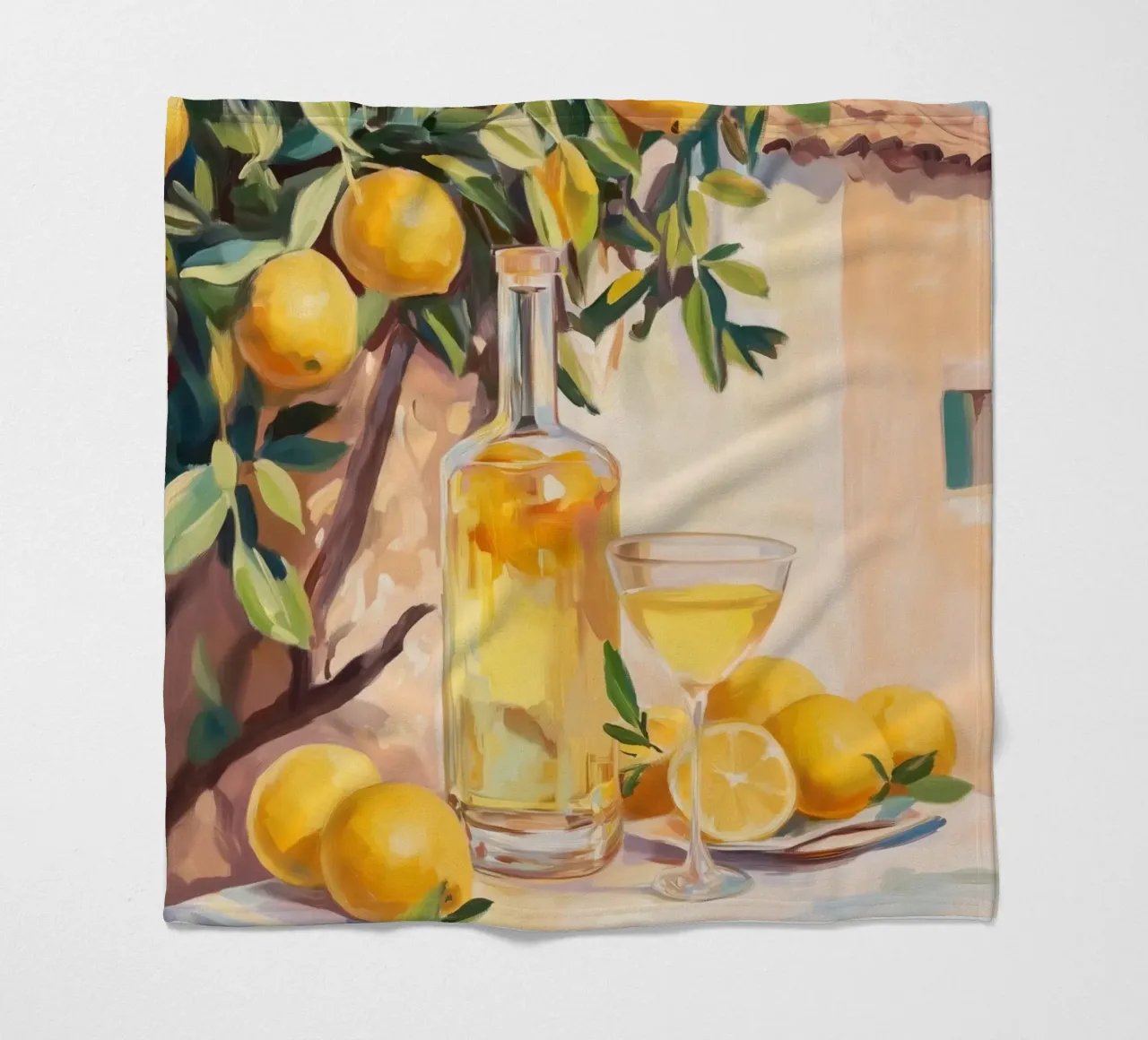 Cocktail di limoni con limoncello coperta in pile da Melloi Art Print