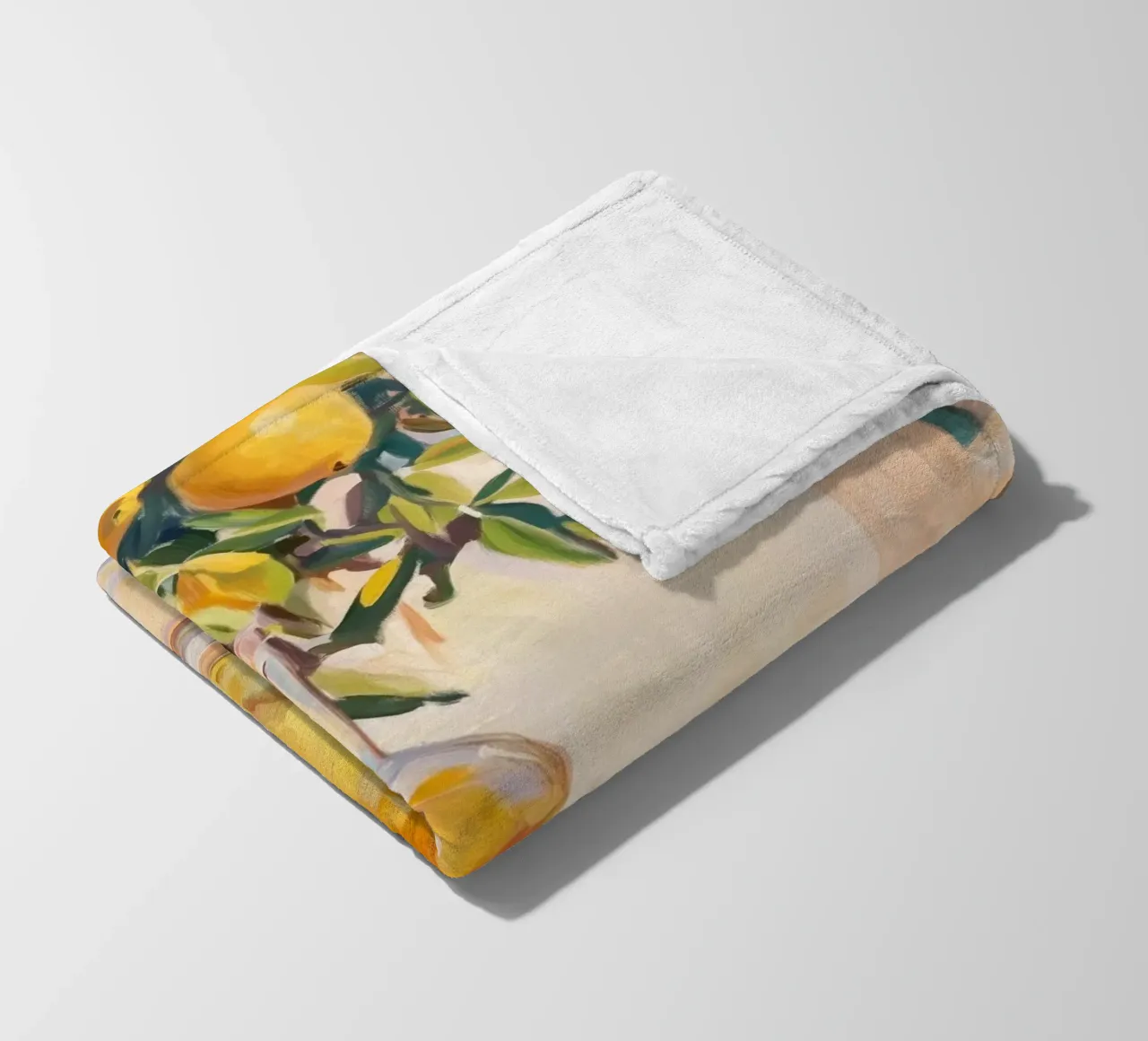 Cocktail di limoni con limoncello coperta in pile da Melloi Art Print