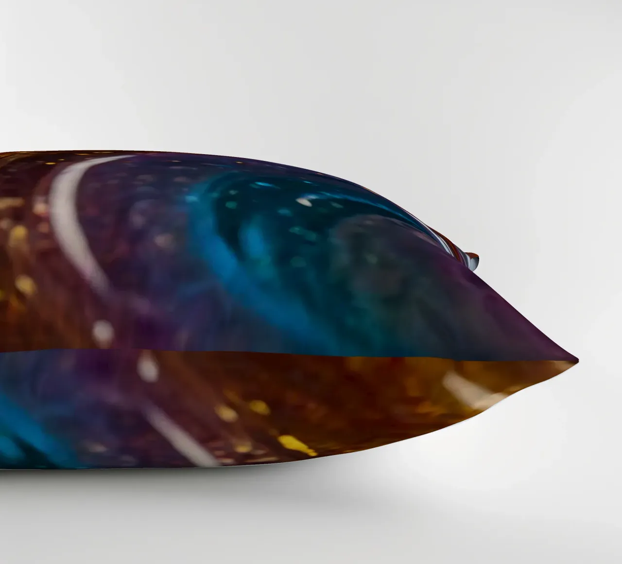 Colori e texture vorticosi in una vista ravvicinata di cuscino da DesignDoodle
