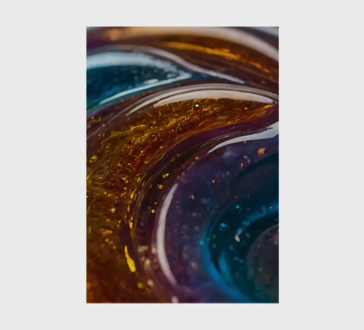 Swirling colors and textures in a close-up view of notebook by DesignDoodle