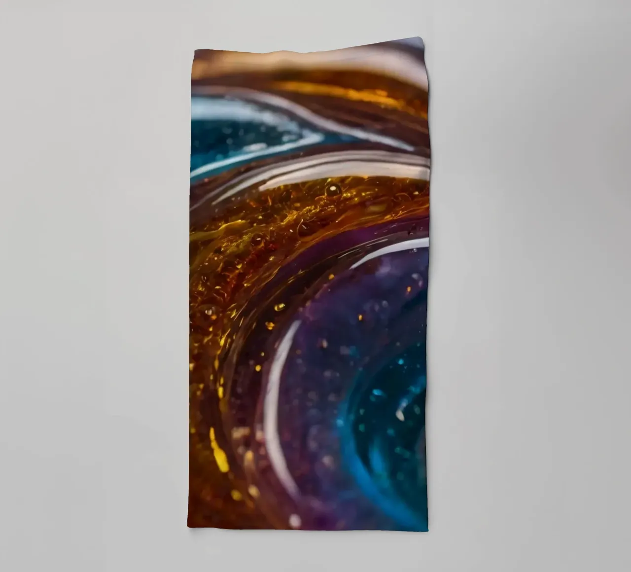 Swirling colors and textures in a close-up view of towel by DesignDoodle
