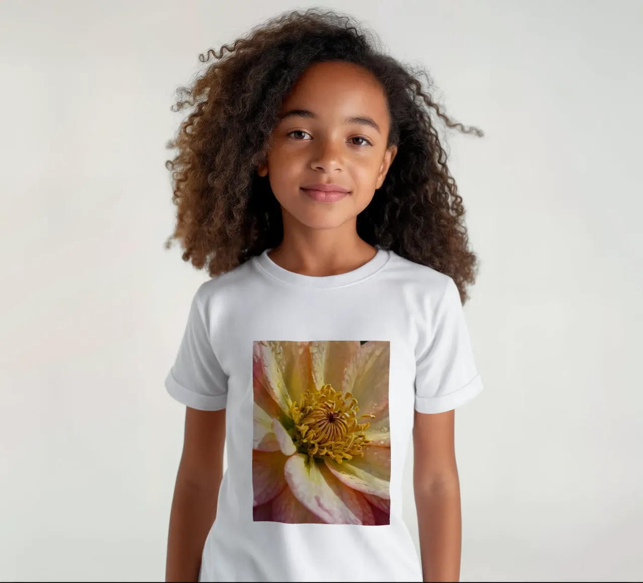 Una vista ravvicinata di un fiore vivace in un giardino t-shirt bambini da DesignDoodle