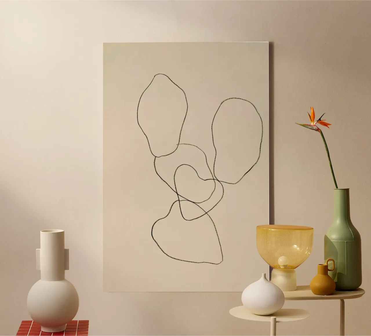 Cactus canvas by Leigh Viner