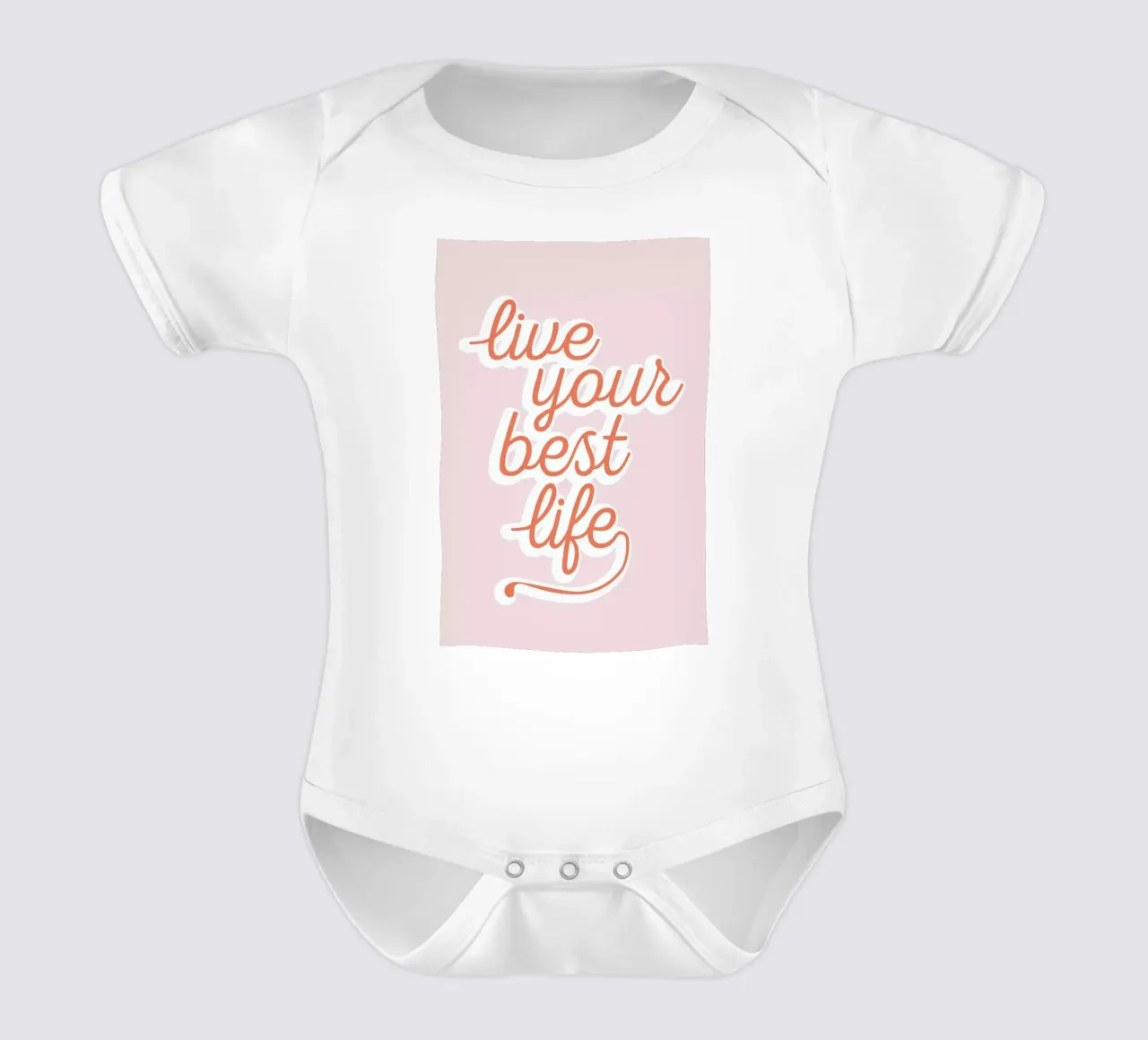 Live your Best Life Kurzarm Babybody von The Native State