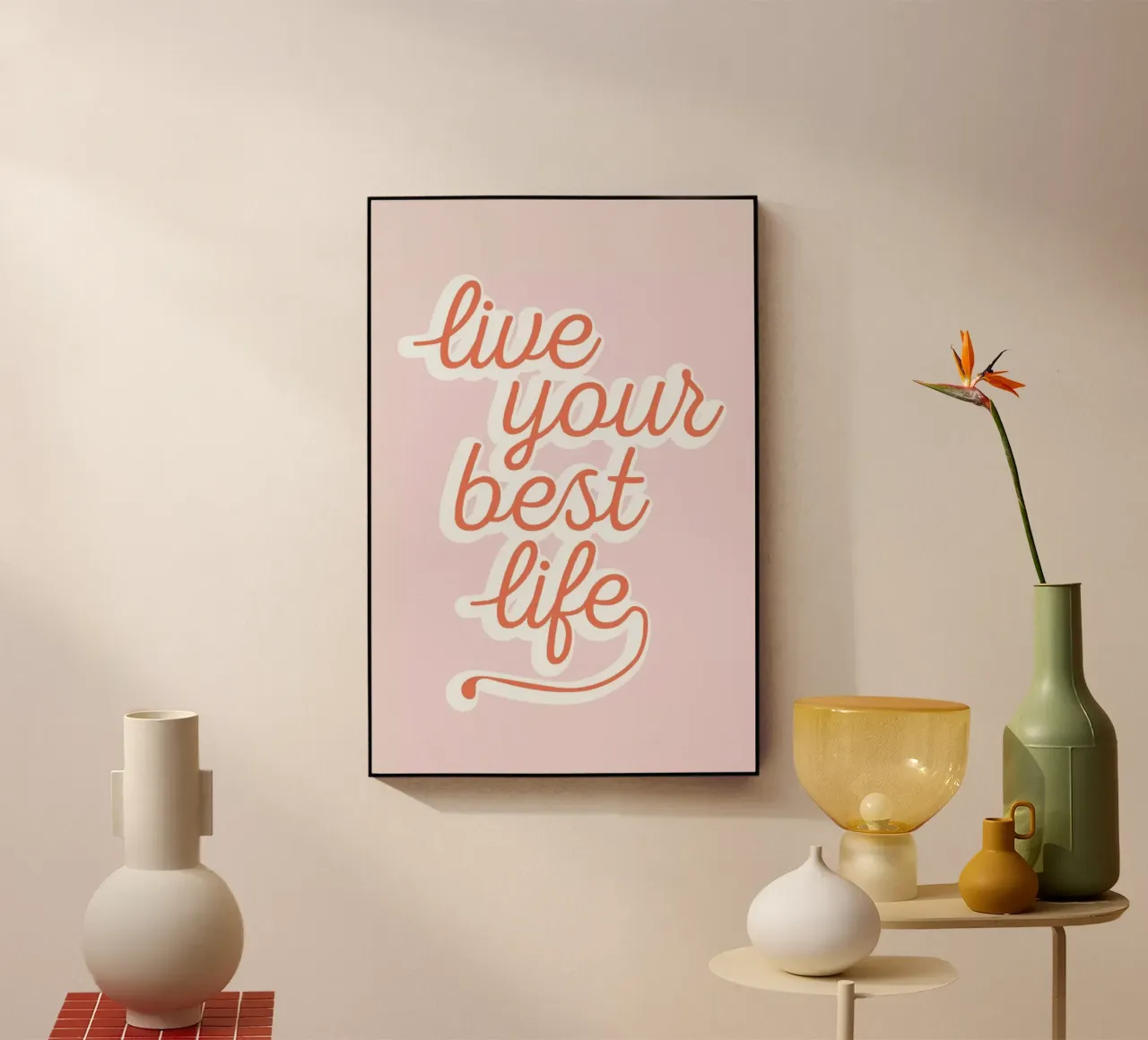 Live your Best Life Acryl-Glas von The Native State