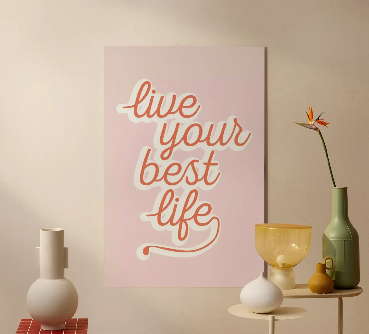 Live your Best Life Acryl-Glas von The Native State
