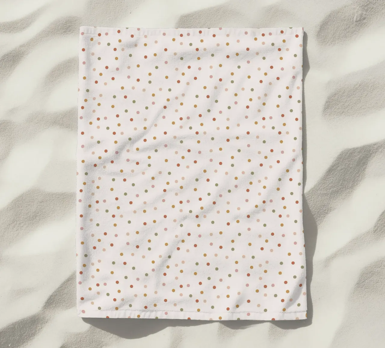 Konfetti Punkte Muster Boho Neutral telo mare da Kathrin Woo Design