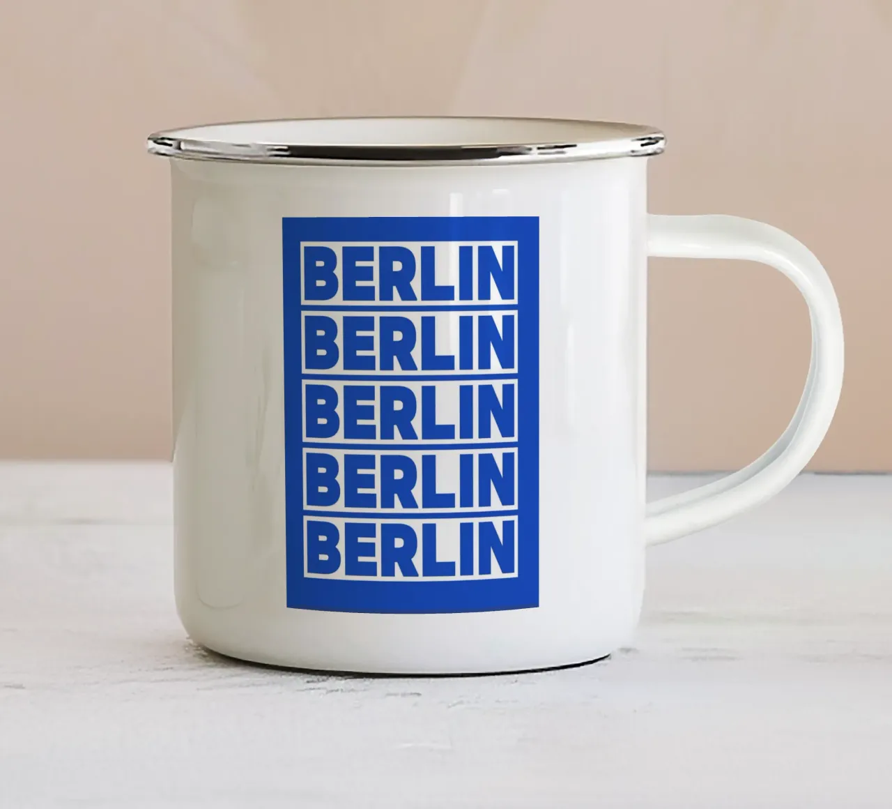 Berlin tazza in smalto da Ambition Wall