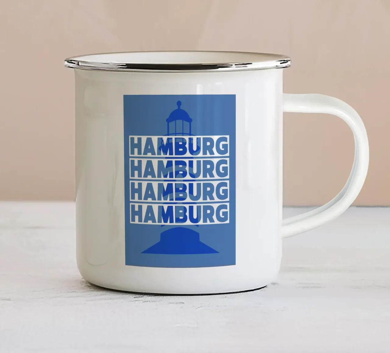 Hamburg tazza in smalto da Ambition Wall