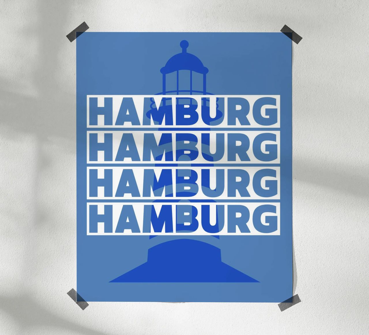 Hamburg Poster von Ambition Wall