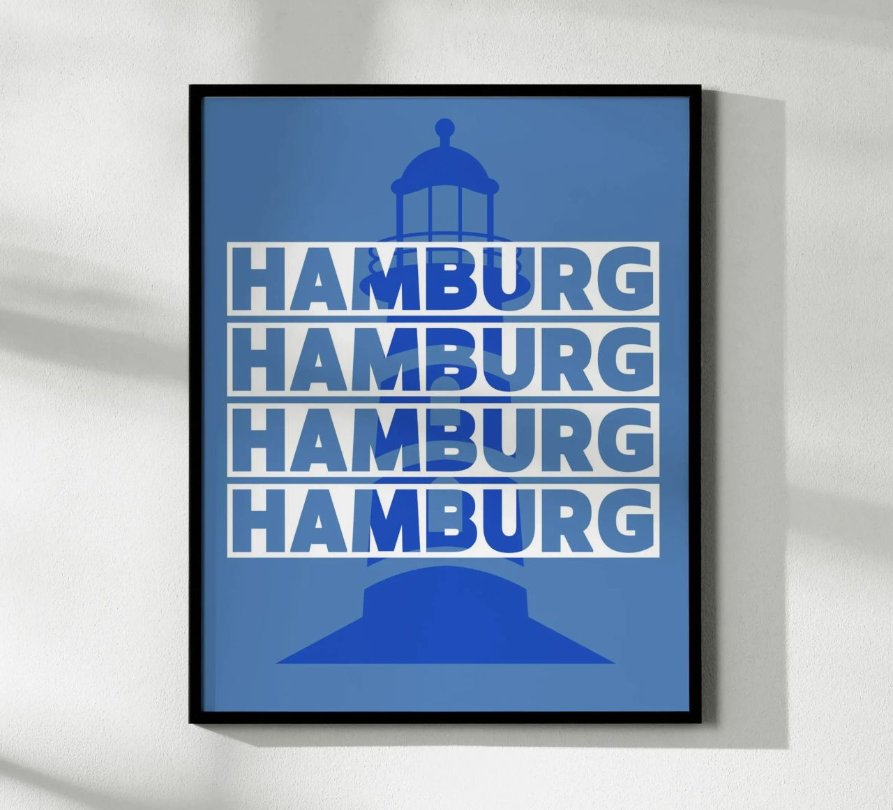 Hamburg Poster von Ambition Wall