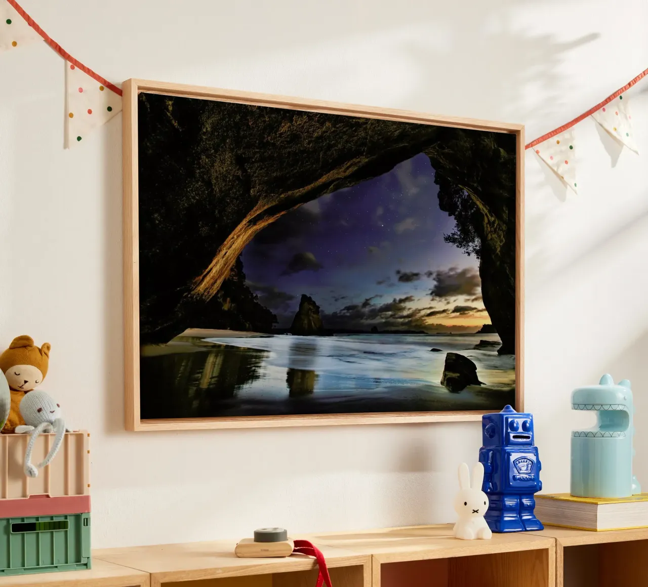 Cathedral Cove - Yan Zhang tela con Cornice a cassetta da Pictufy