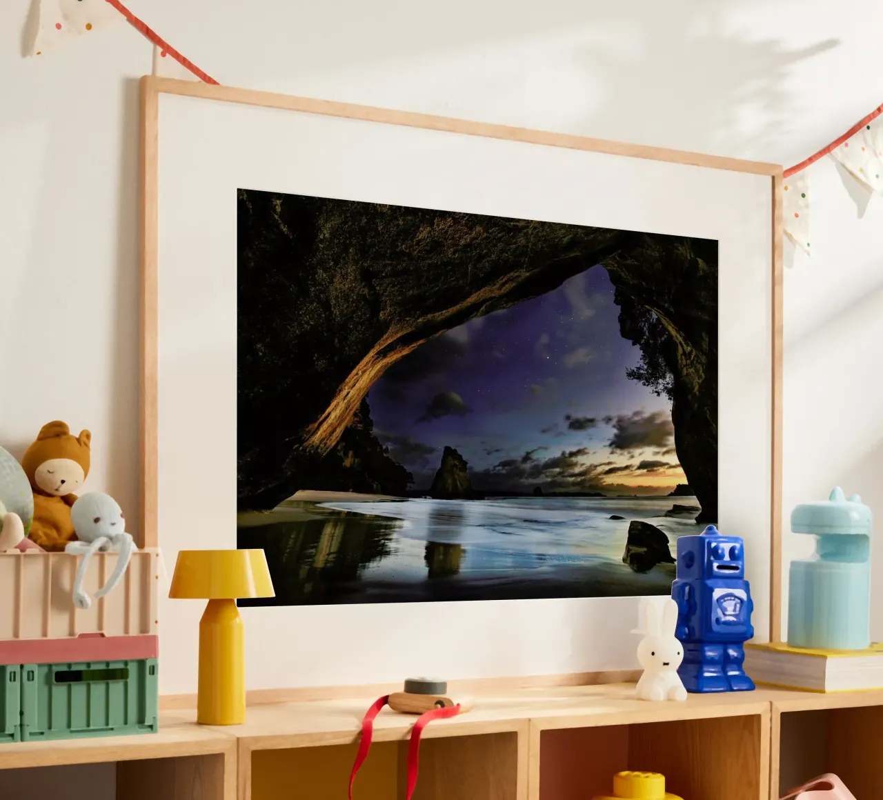 Cathedral Cove - Yan Zhang poster con telaio in plastica da Pictufy