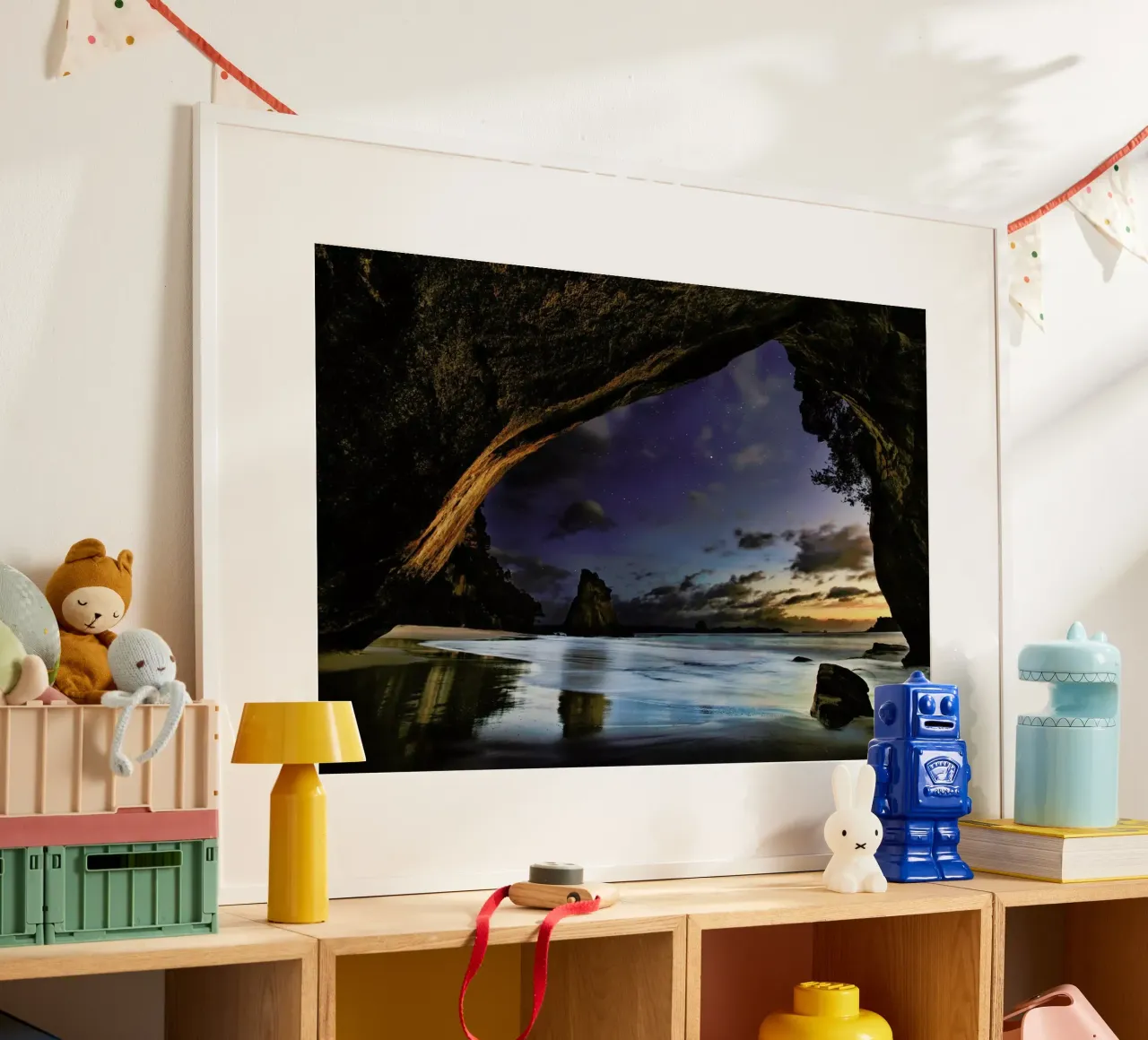 Cathedral Cove - Yan Zhang poster con telaio in plastica da Pictufy
