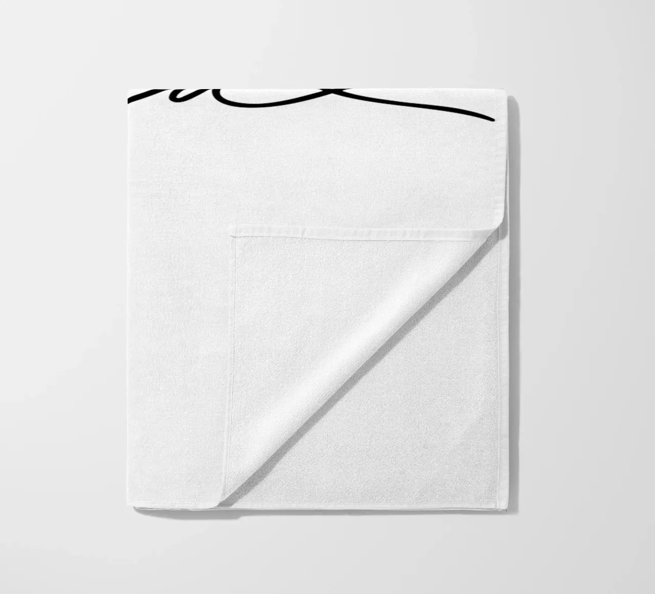 Relax Typografie minimal schwarzweiß telo mare da Kathrin Woo Design