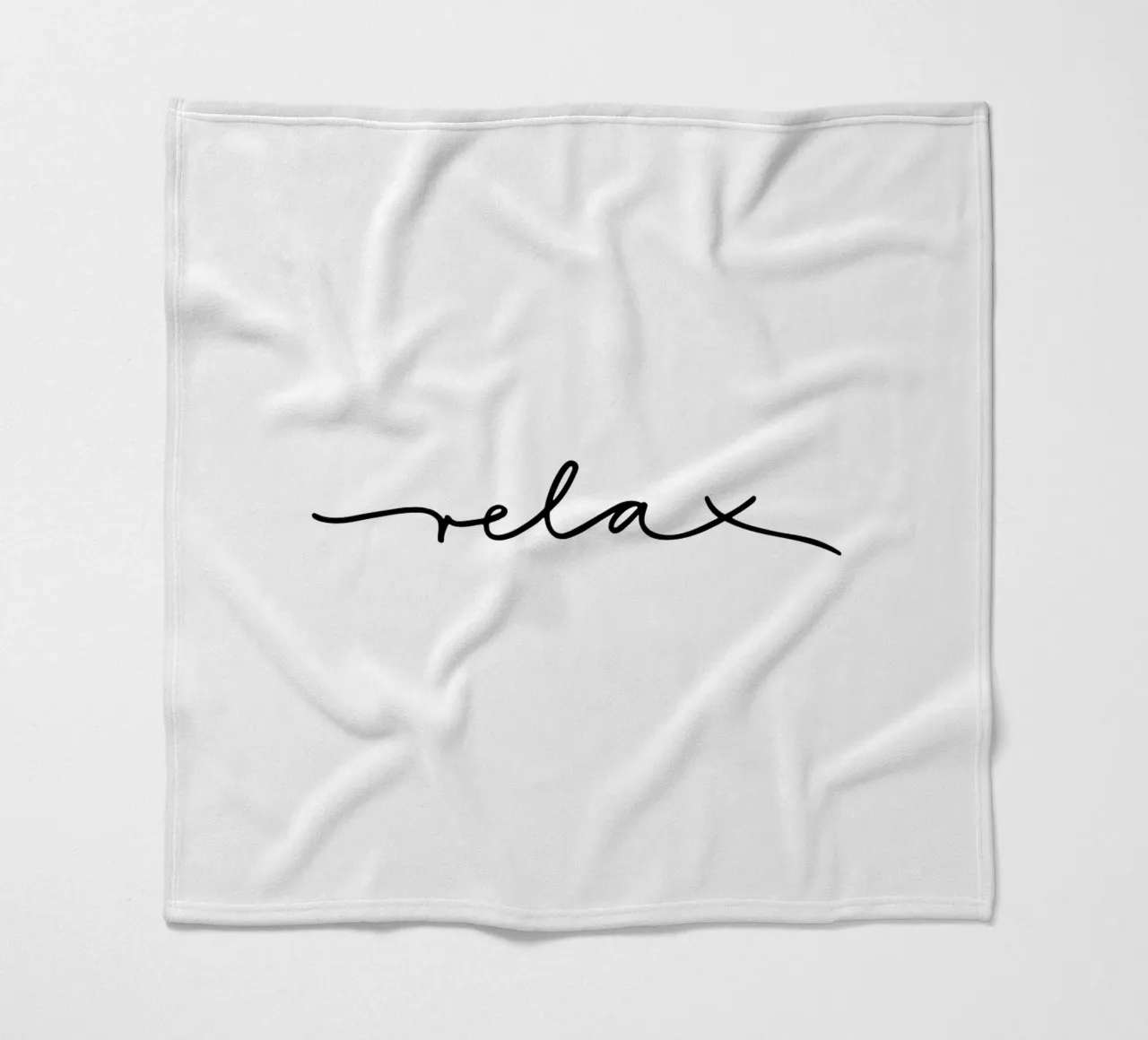 Relax Typografie minimal schwarzweiß coperta in pile da Kathrin Woo Design