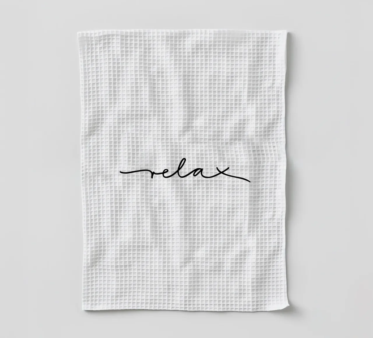 Relax Typografie minimal schwarzweiß canovaccio da cucina da Kathrin Woo Design
