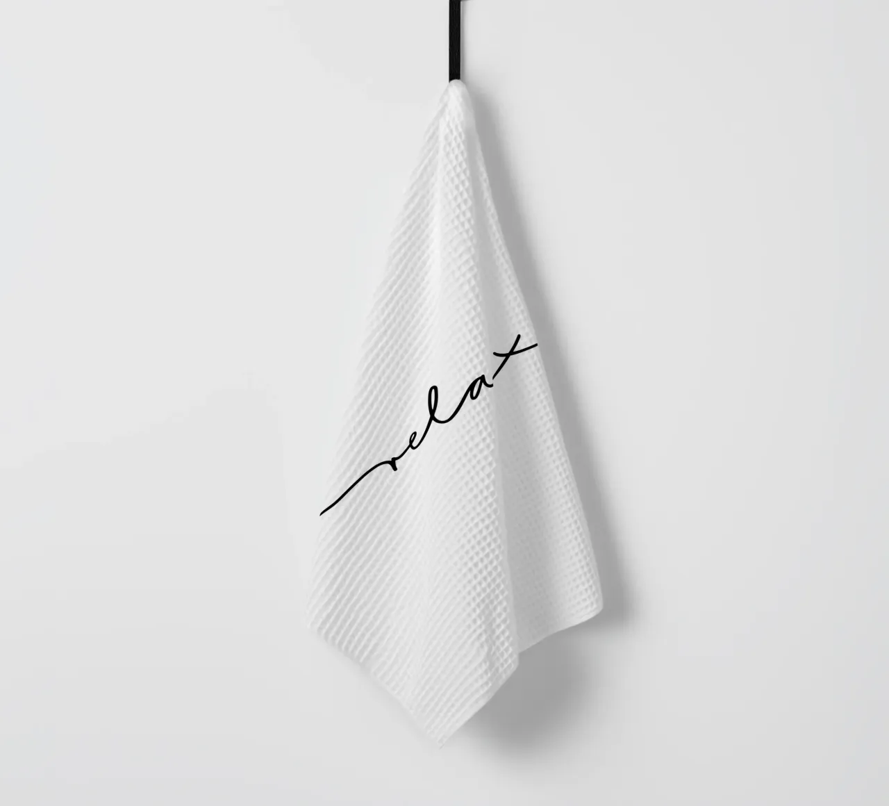 Relax Typografie minimal schwarzweiß canovaccio da cucina da Kathrin Woo Design