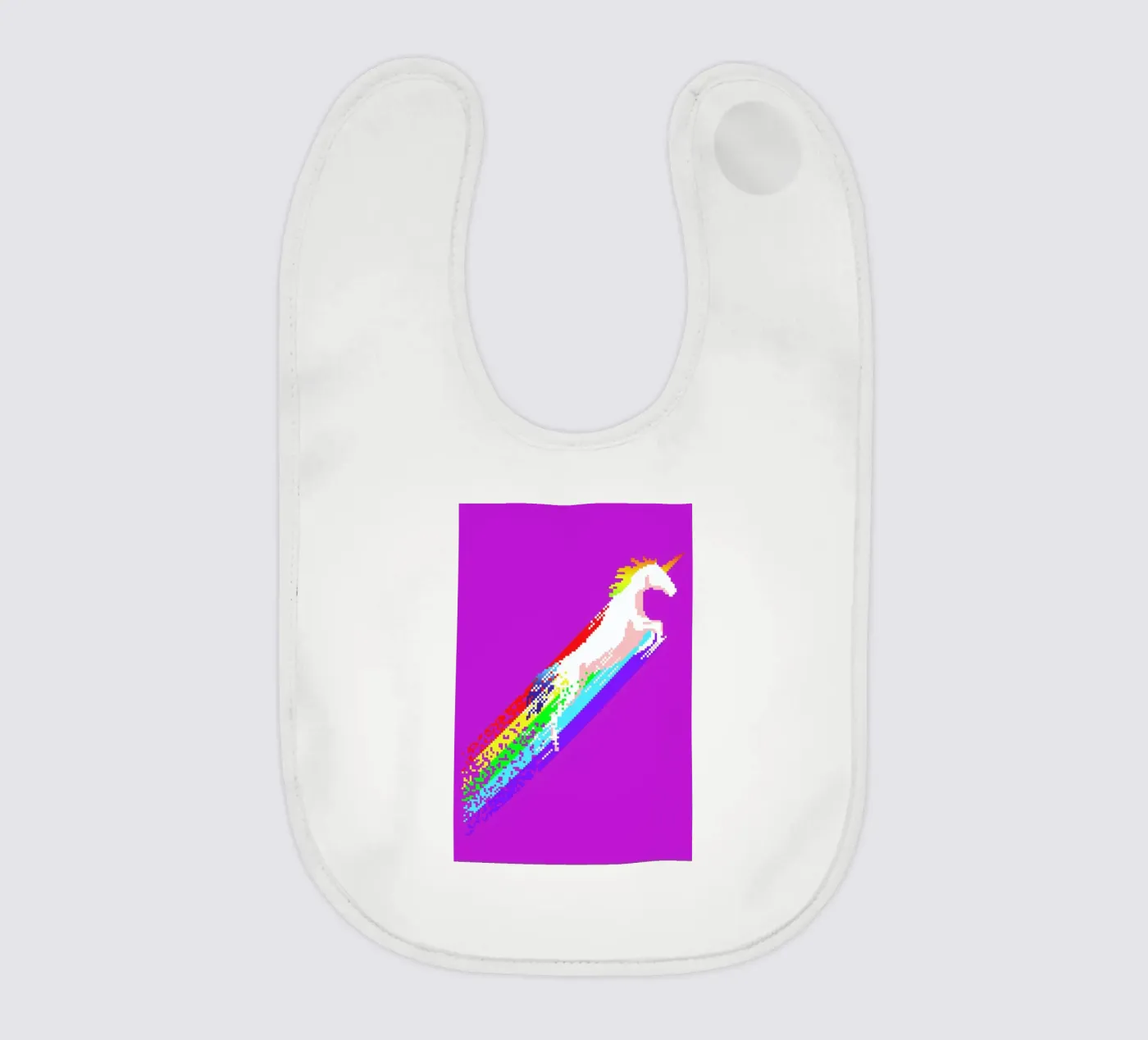 Pixel Unicorn Babylätzchen von Róbert Farkas