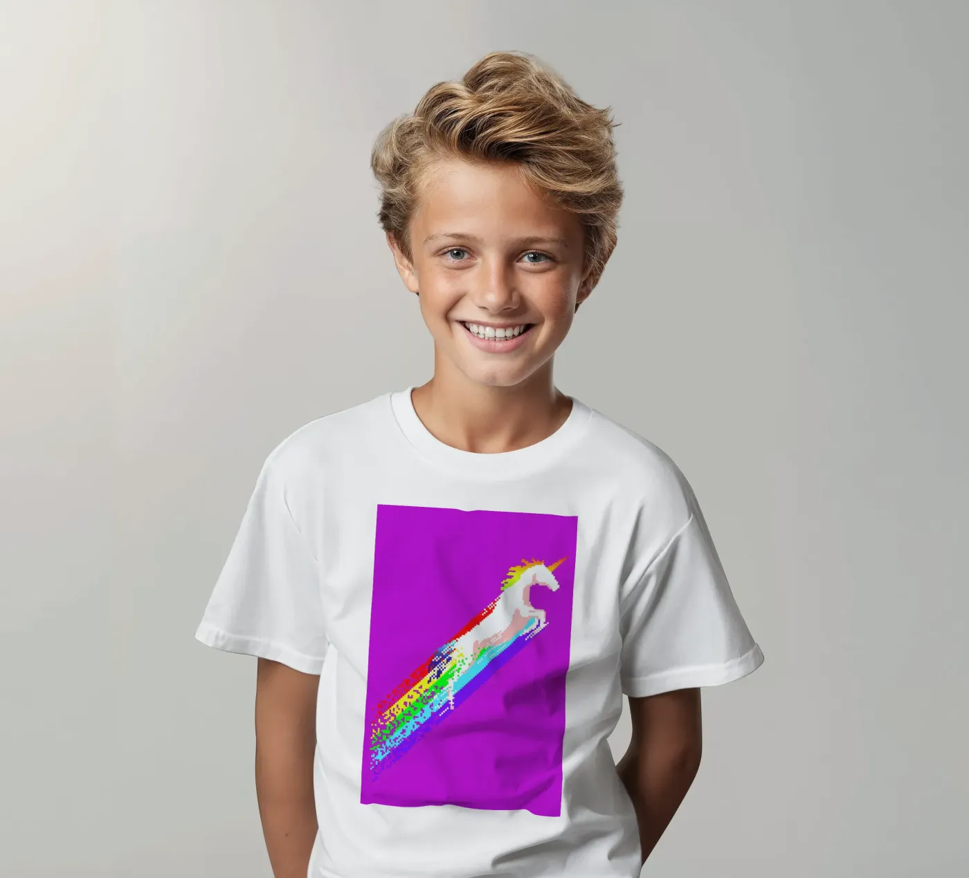 Pixel Unicorn t-shirt bambini da Róbert Farkas