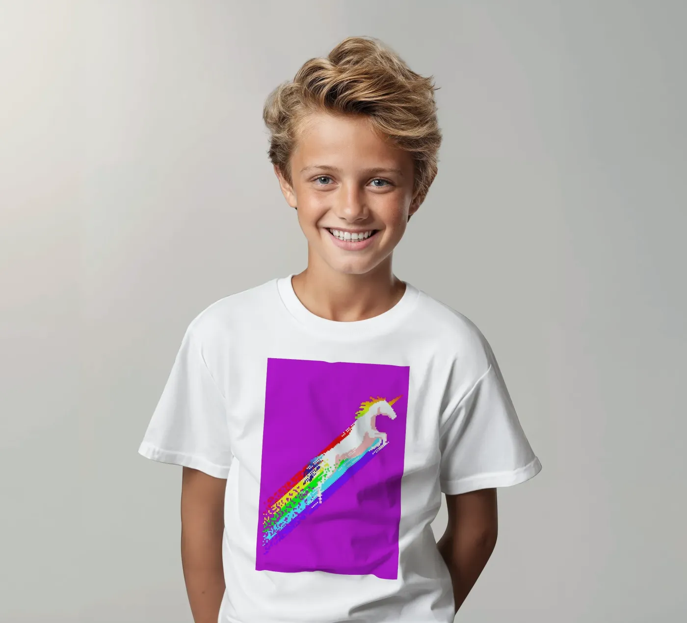 Pixel Unicorn t-shirt bambini da Róbert Farkas