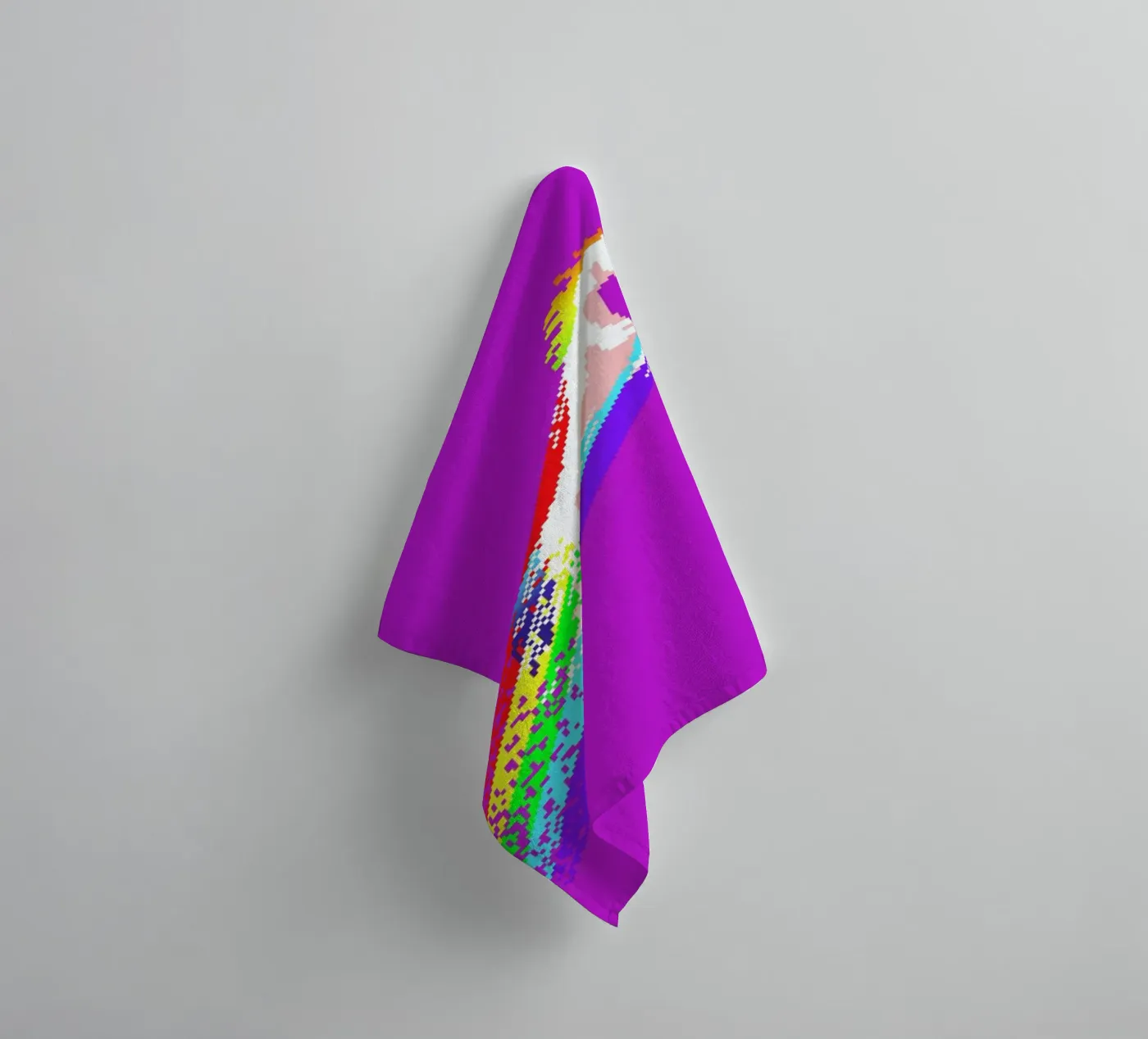 Pixel Unicorn badhanddoek van Róbert Farkas