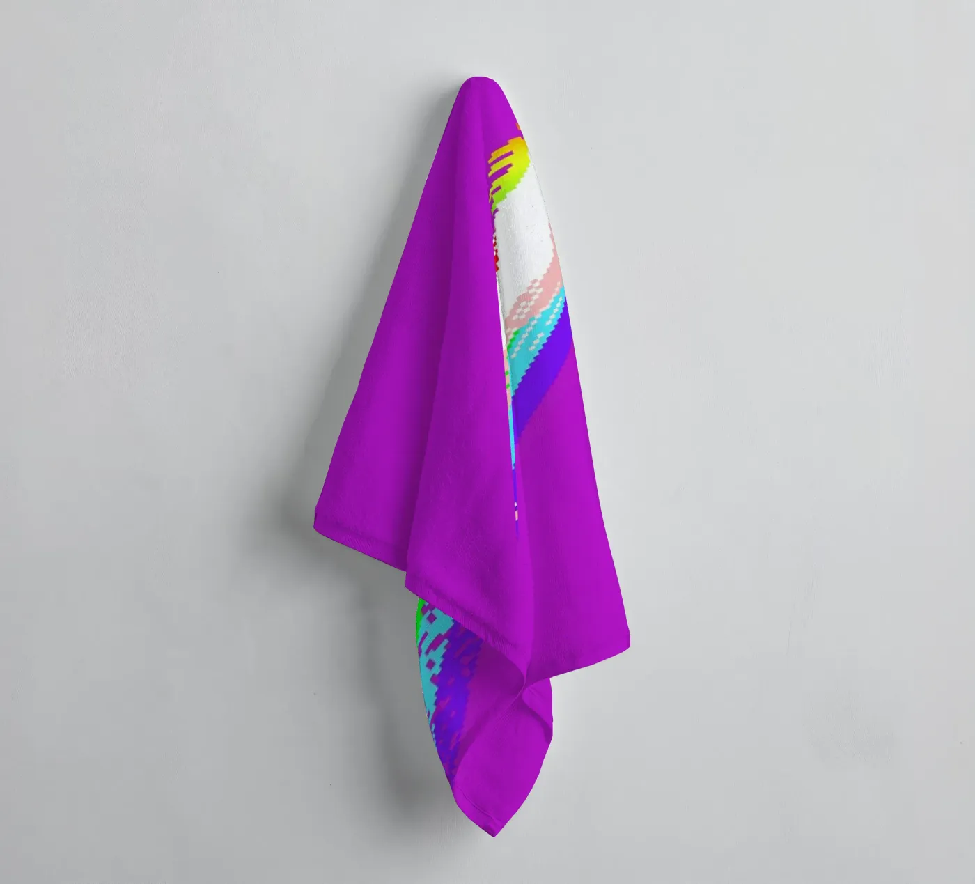 Pixel Unicorn badhanddoek van Róbert Farkas