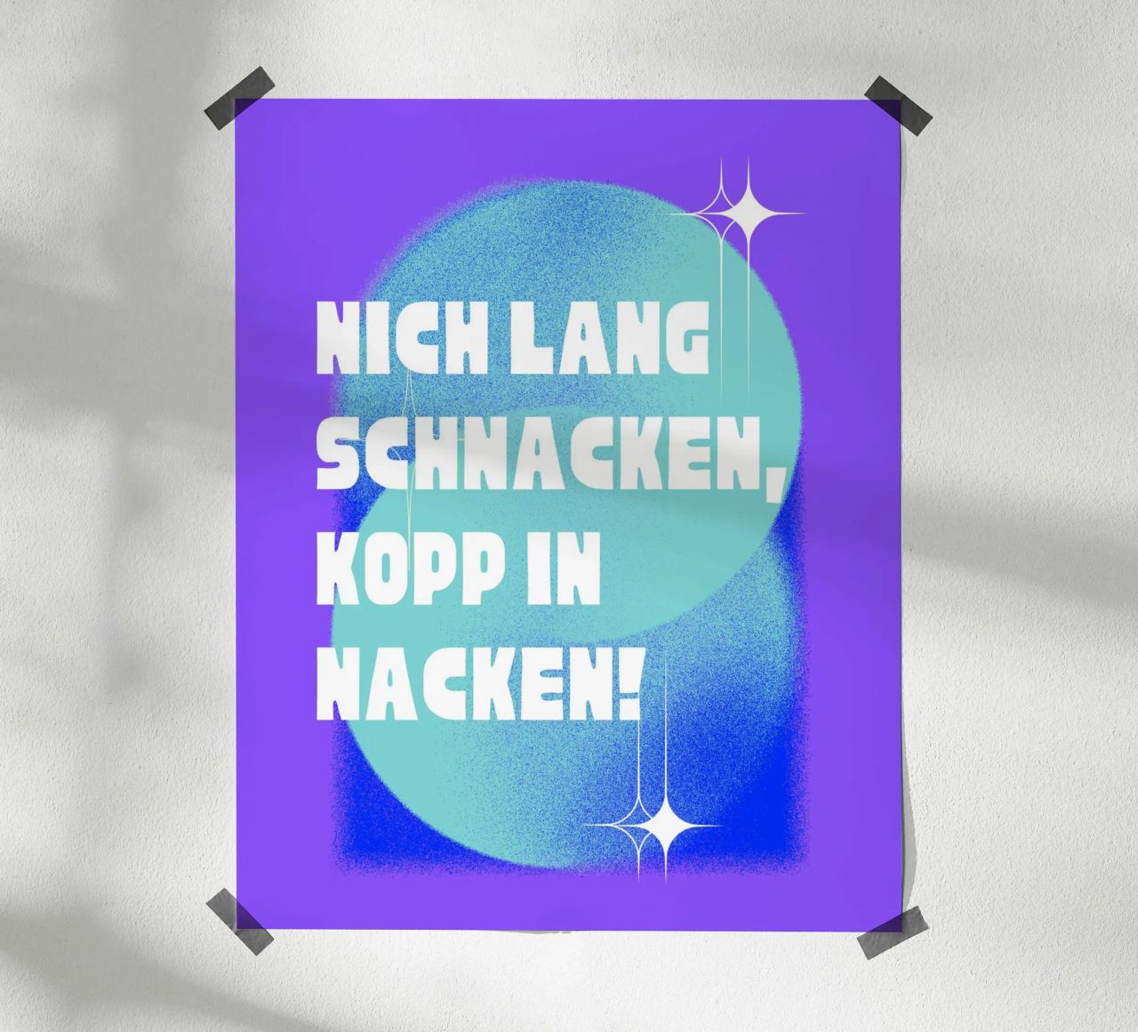 Hopp Hopp! Poster von Ambition Wall
