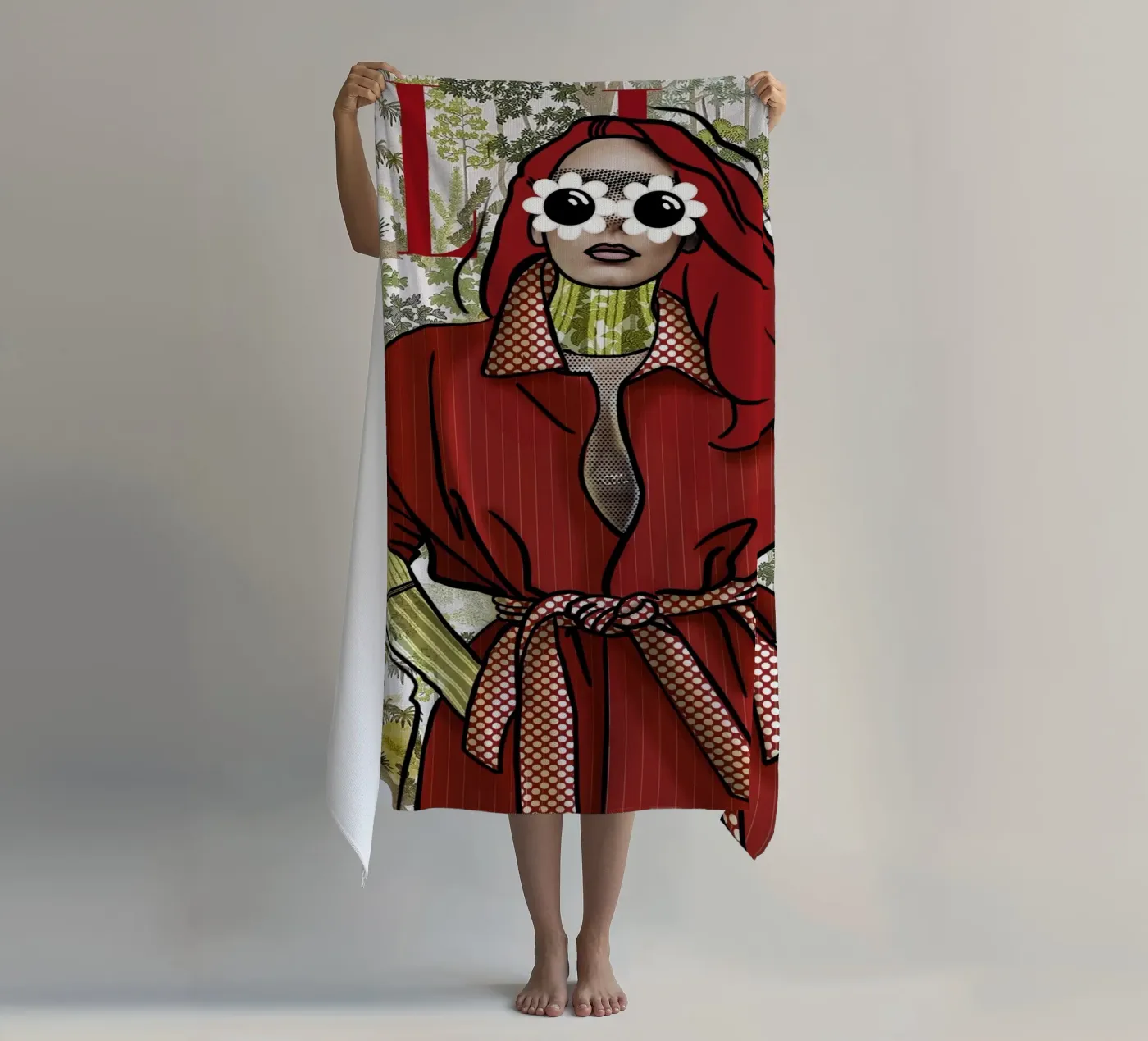 Adèle recover beach towel by Rosita Pepita