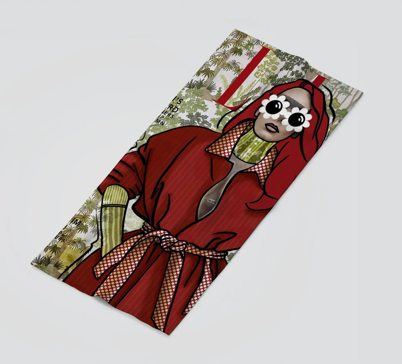 Adèle recover beach towel by Rosita Pepita