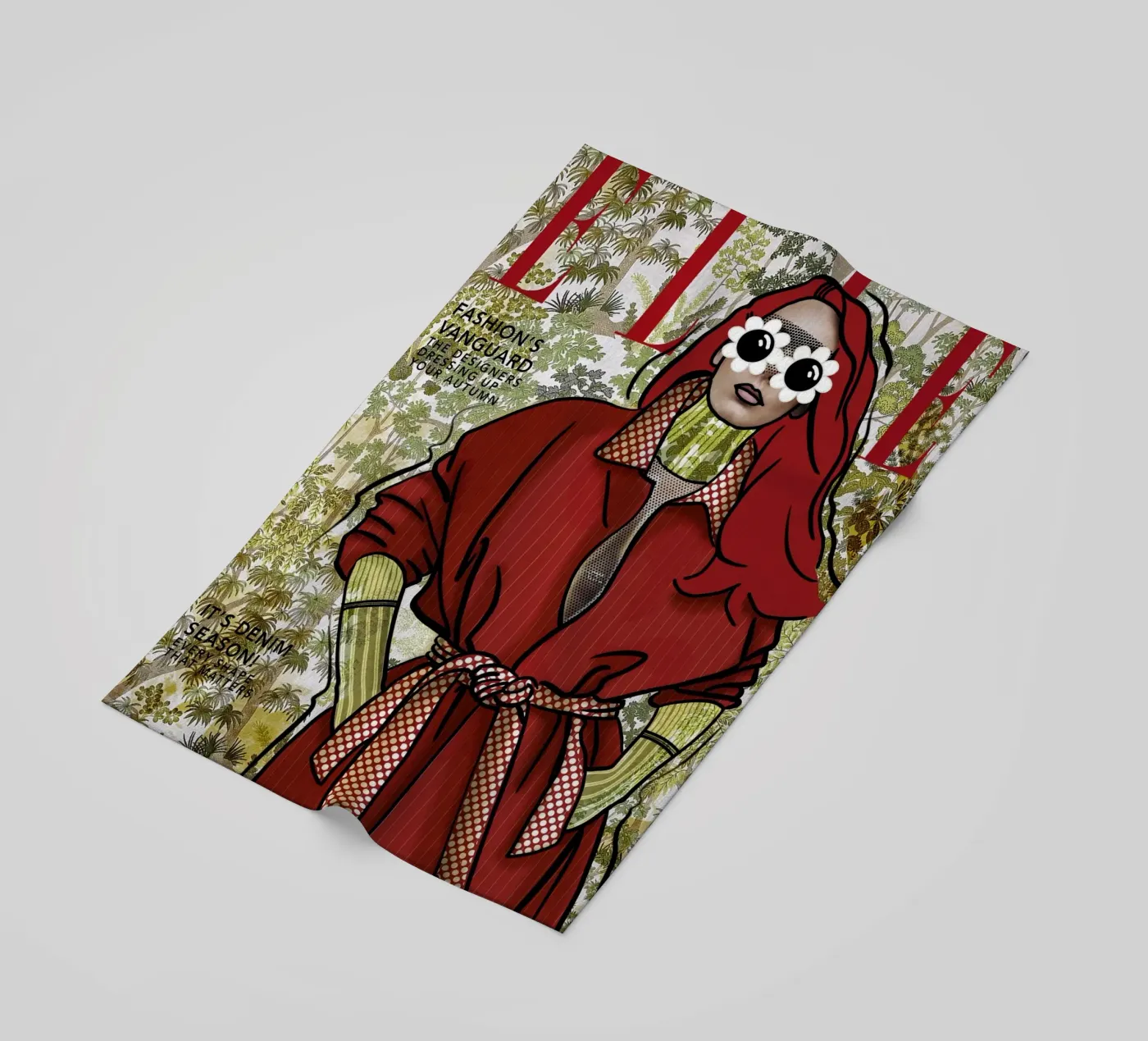 Adèle recover beach towel by Rosita Pepita