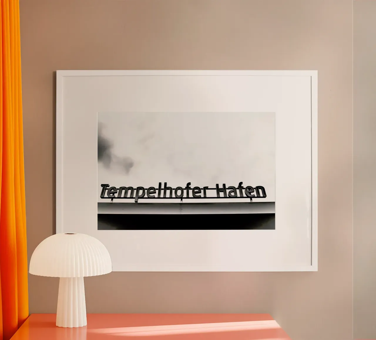Heiko's Tempelhofer Hafen poster con telaio in alluminio da Babett Schultze