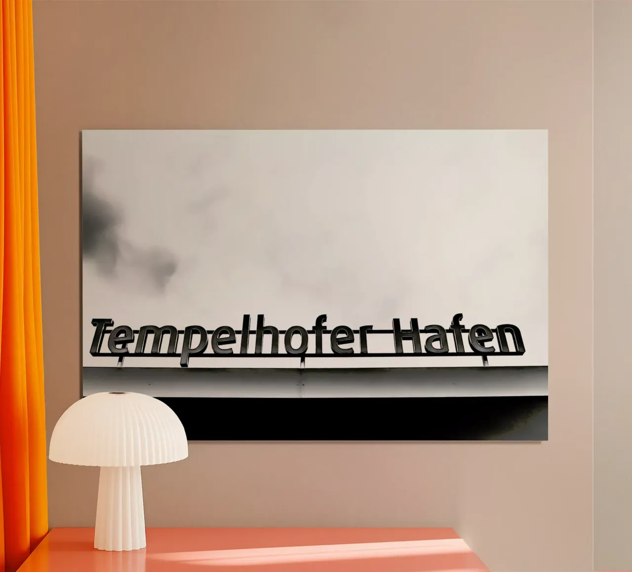 Heiko's Tempelhofer Hafen poster con telaio in alluminio da Babett Schultze