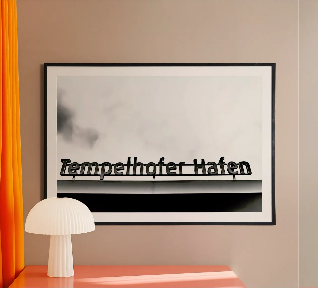 Heiko's Tempelhofer Hafen poster con telaio in alluminio da Babett Schultze