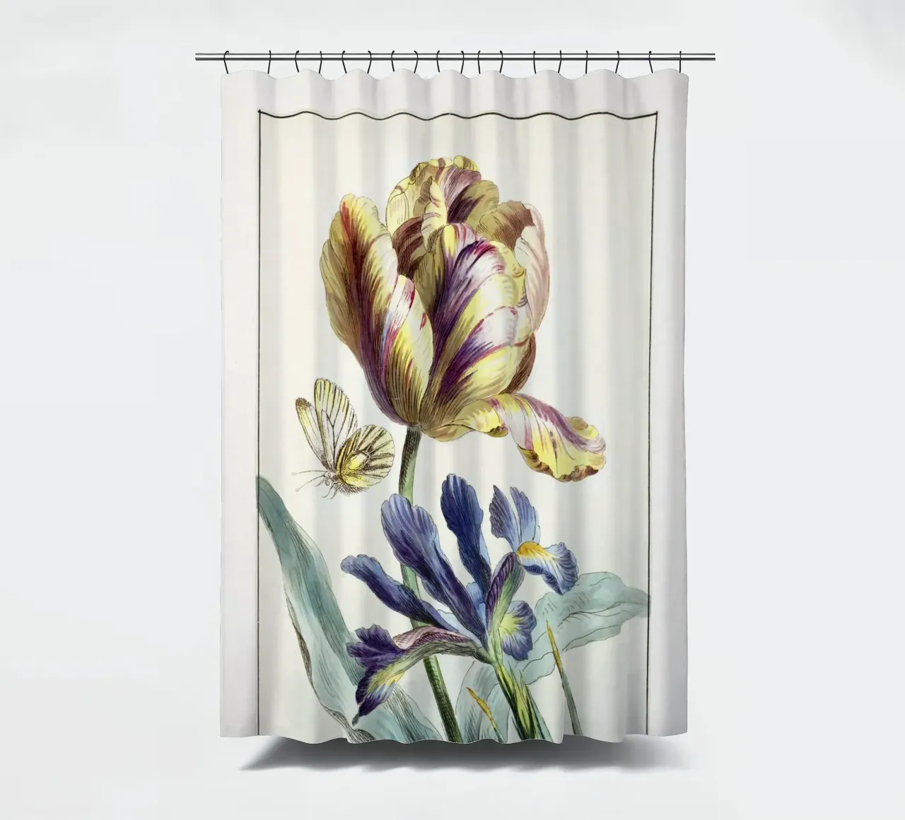Tulip Spring Botanical Illustration tenda da doccia da Venus Art