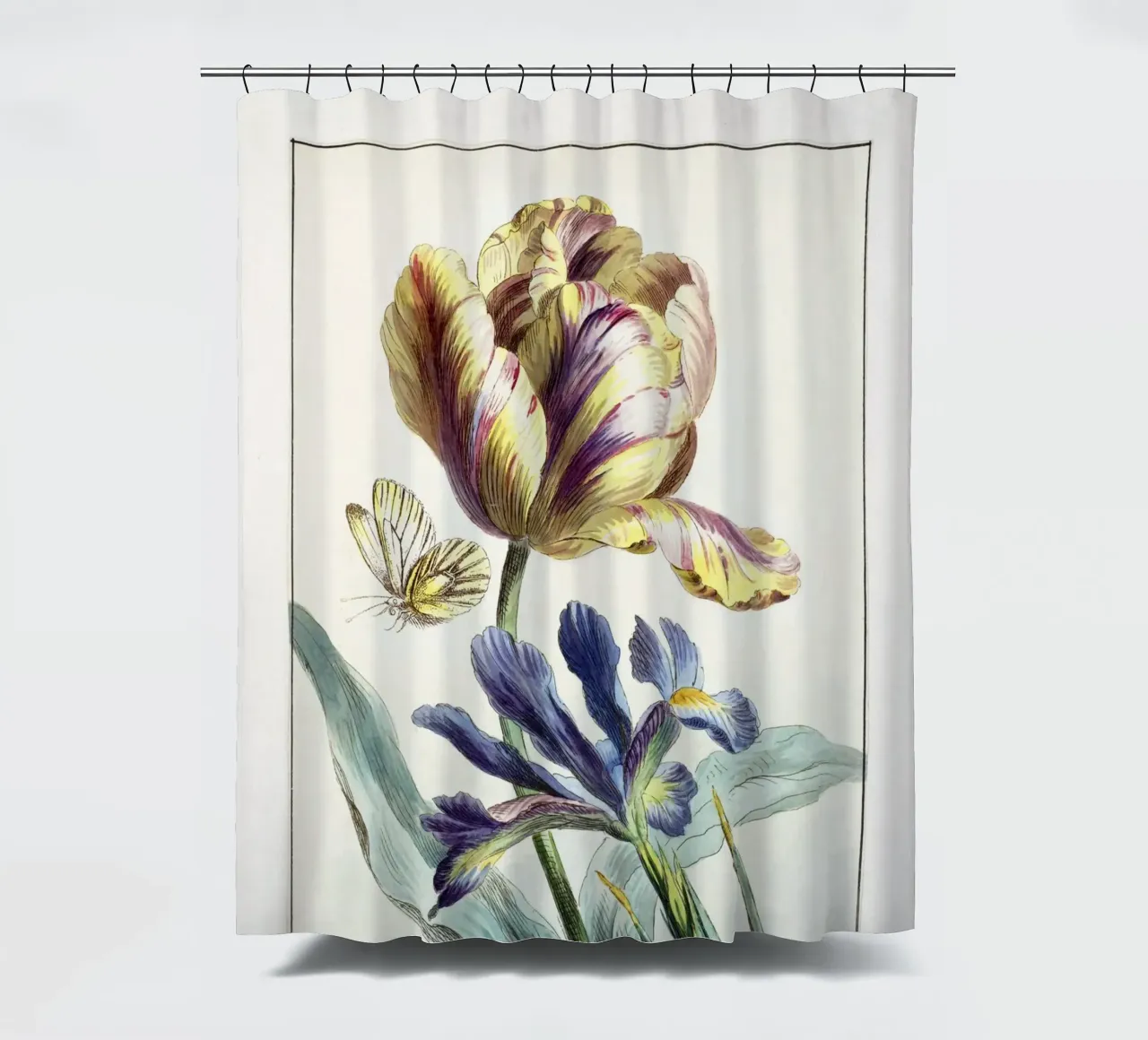 Tulip Spring Botanical Illustration tenda da doccia da Venus Art