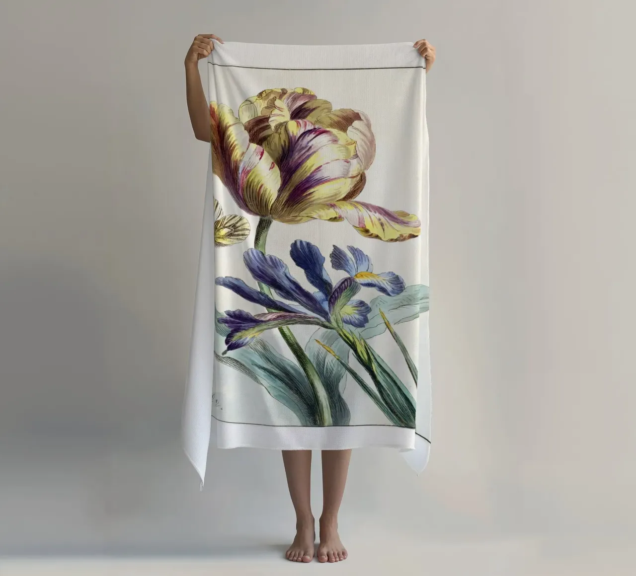 Tulip Spring Botanical Illustration telo mare da Venus Art